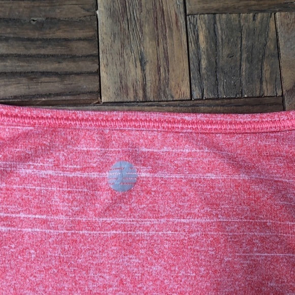 Zella Red-Orange short sleeve athletic top. Size Small - Picture 7 of 8
